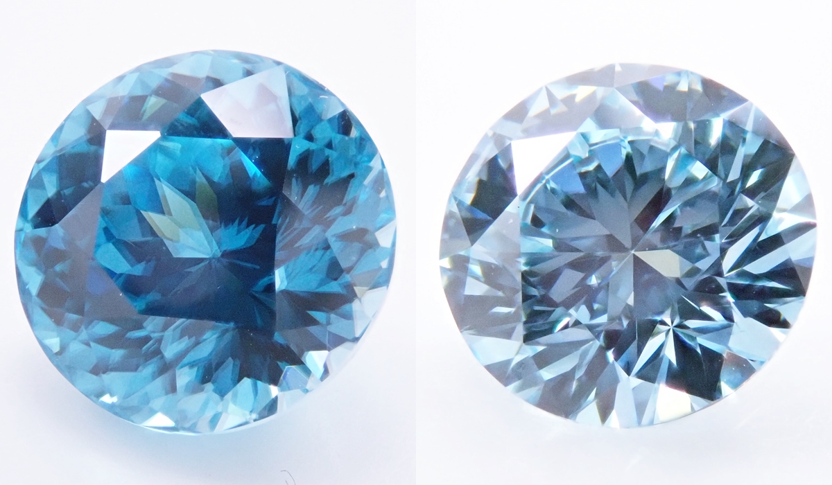 ブルージルコン　ブルーダイヤ　ルース