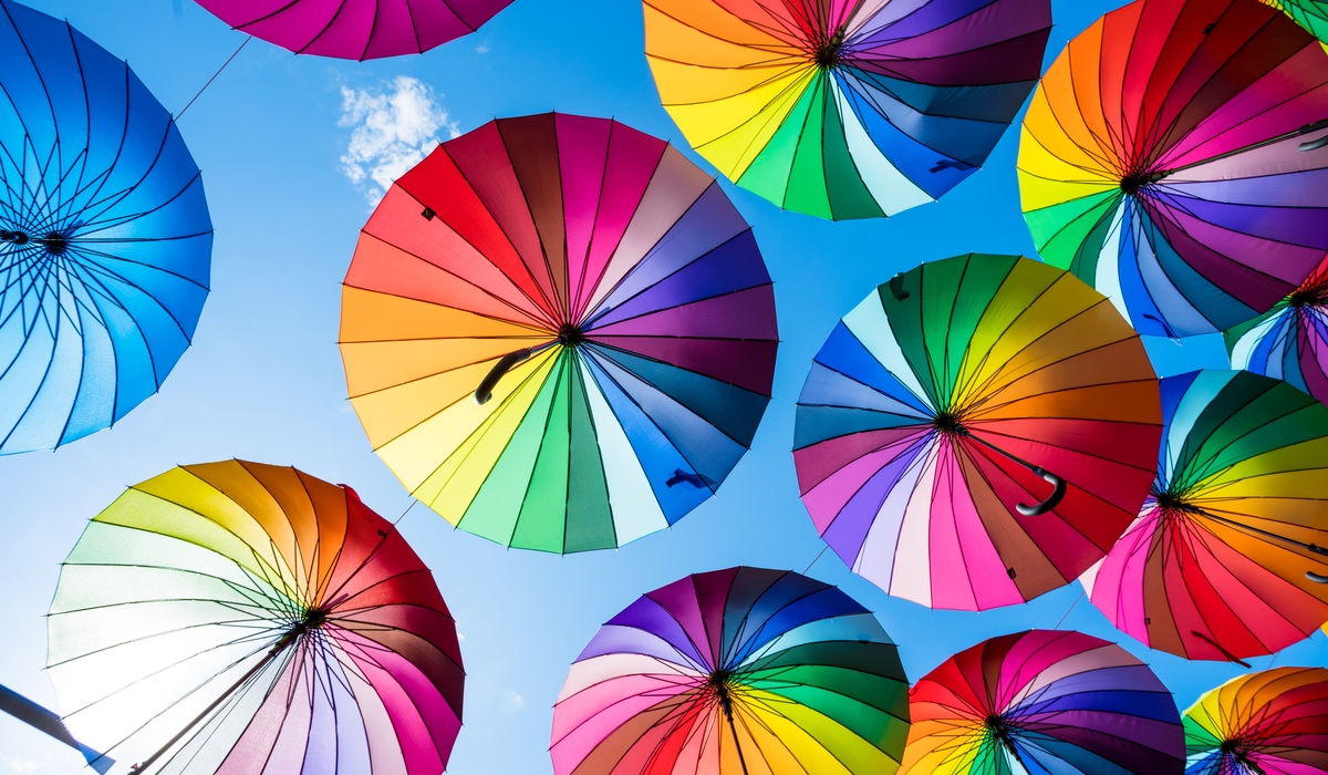 カラフルな傘