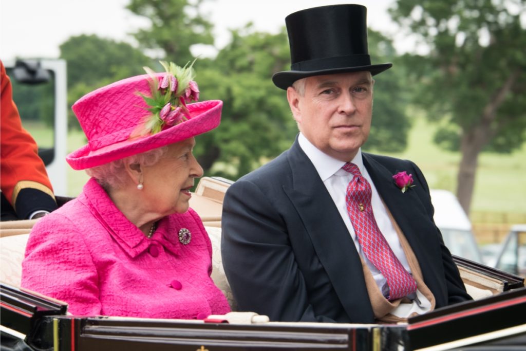 Queen Elizabeth and Prince Andrew