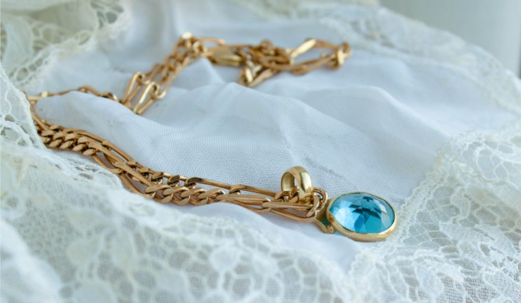 アクアマリンネックレス