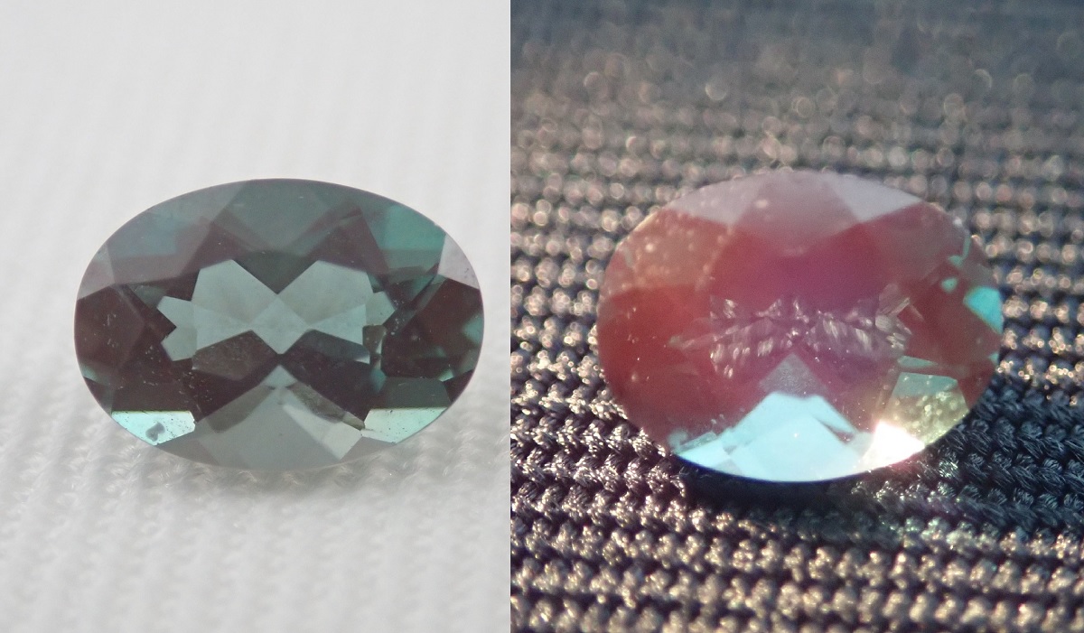 アンデシン　ルース　カラーチェンジ