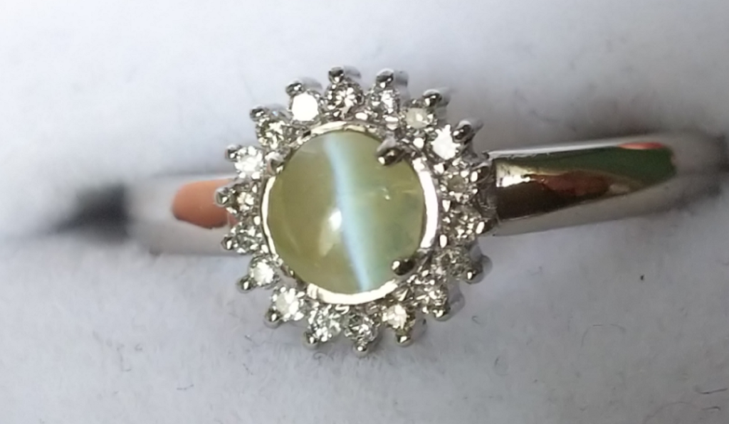 クリソベリルキャッツアイ　リング