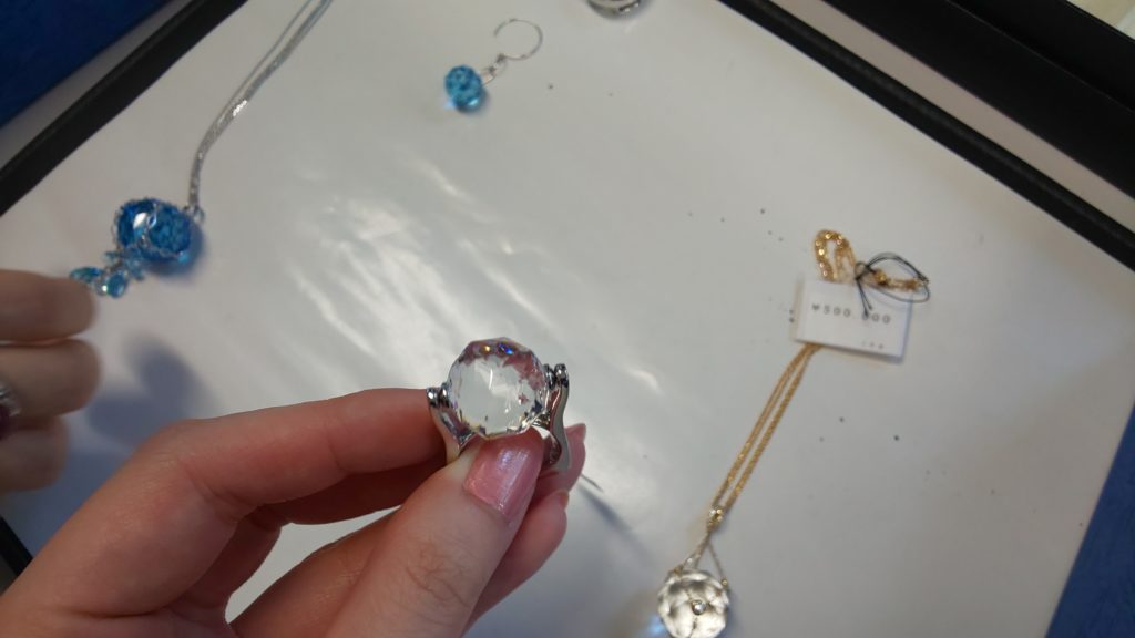 甲州貴石切子 指輪