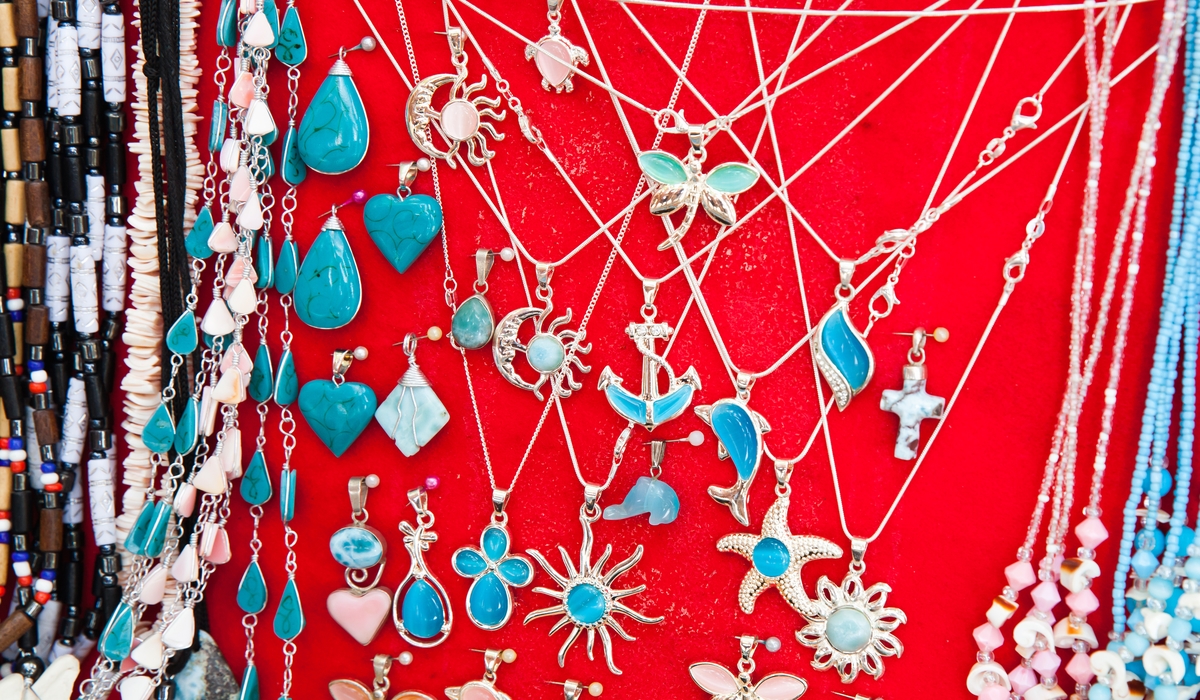 ラリマー　ジュエリー　工芸品