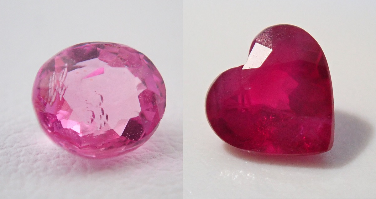 ピンクサファイア　ルビー　ルース
