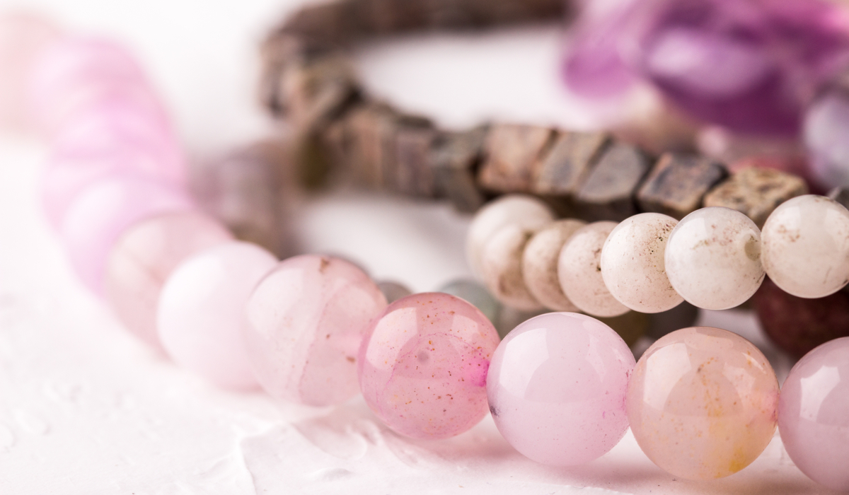 ローズクォーツ　ビーズ