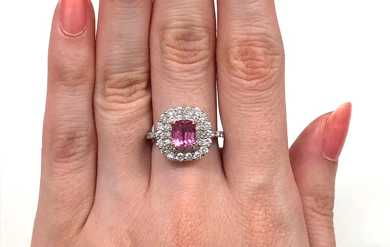 パパラチアサファイア 指輪