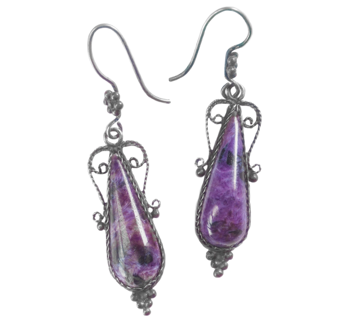 チャロアイト　イヤリング