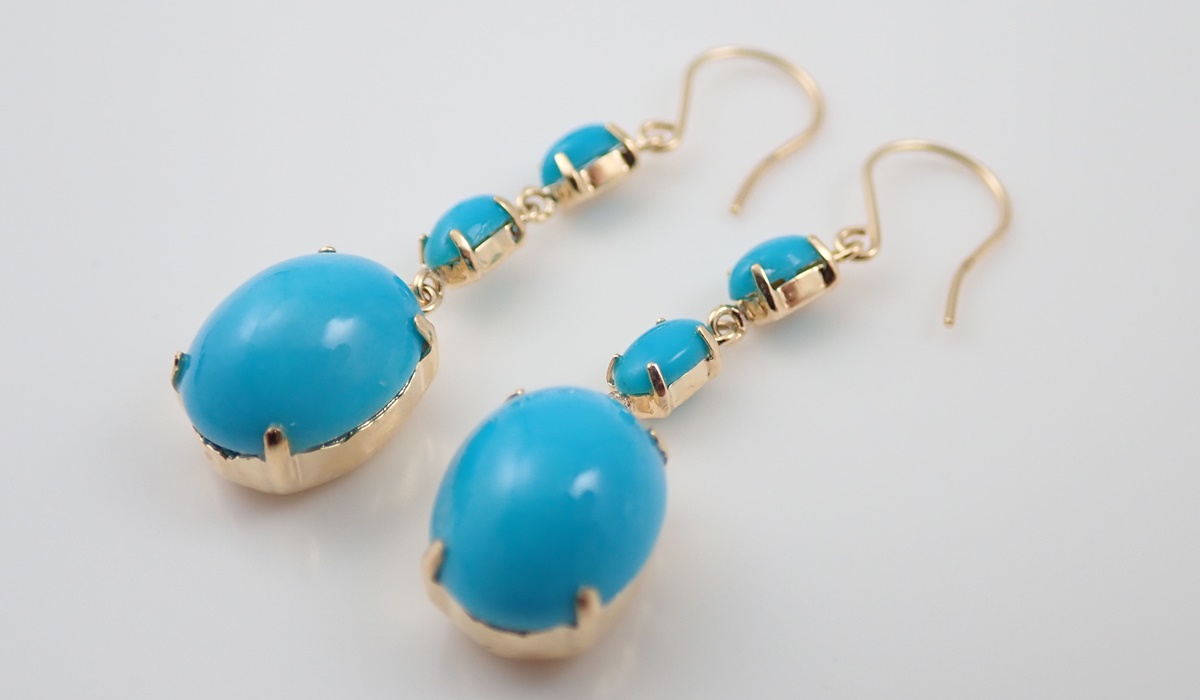 ターコイズ　ピアス