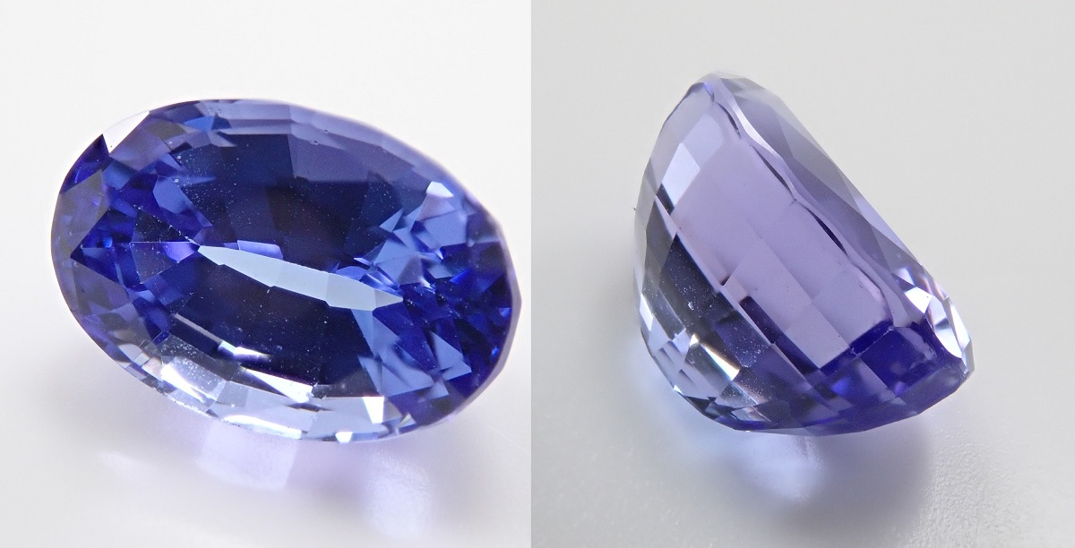 タンザナイト　ルース　多色性