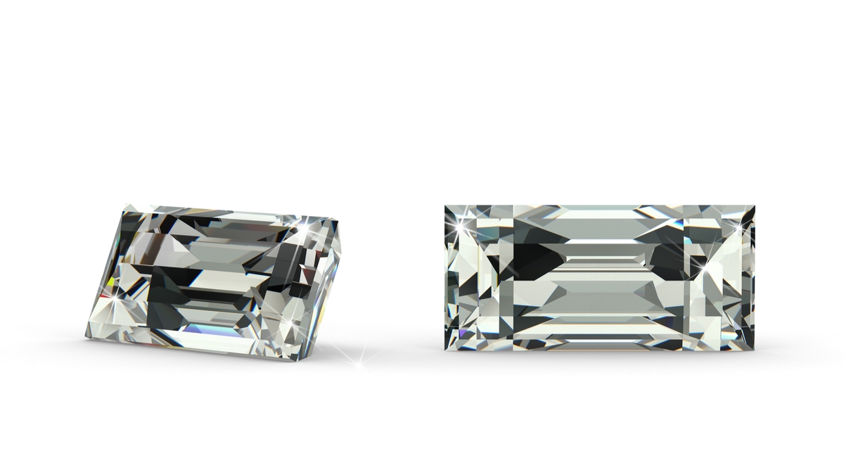 バゲットカット　ダイヤモンド