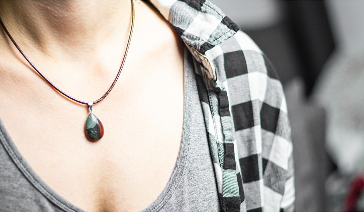 ブラッドストーン　ネックレス