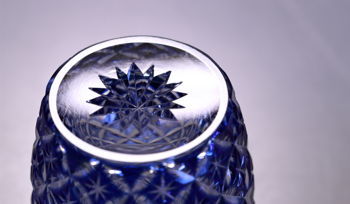 切子　グラス　裏