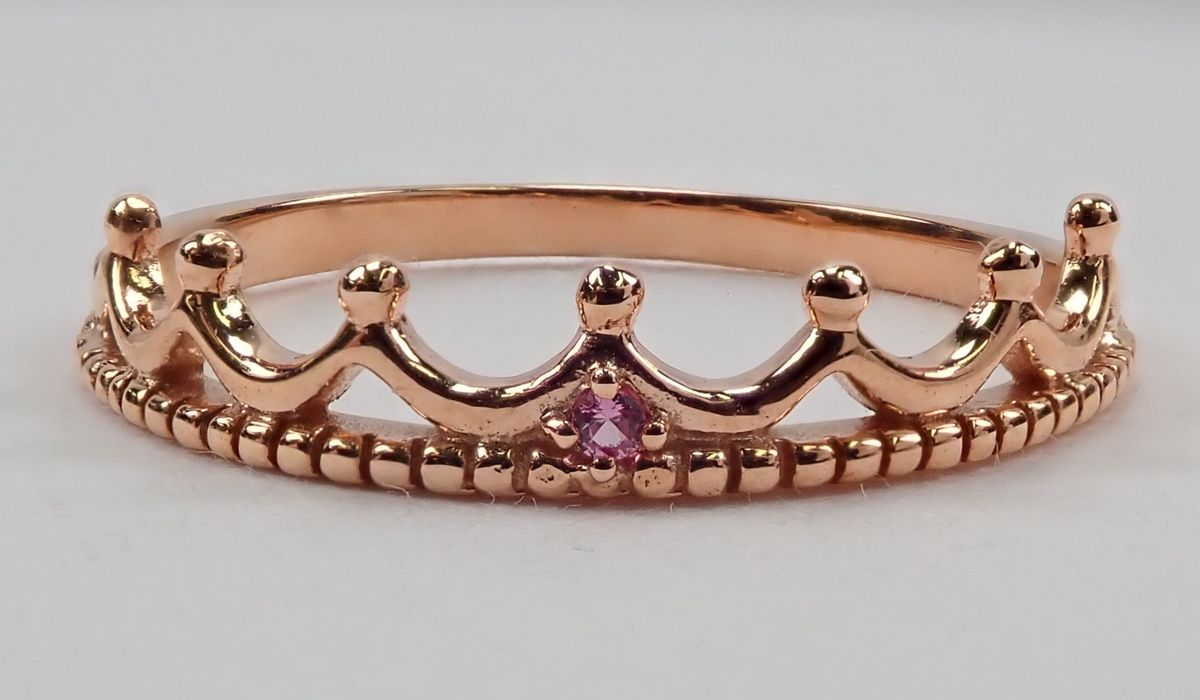 ピンクサファイア ゴールド リング