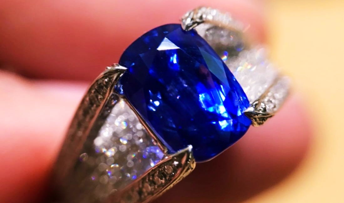 カシミールサファイア　リング