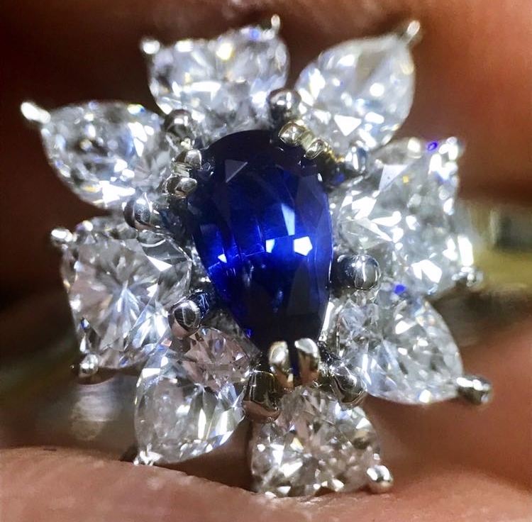 カシミールサファイア　リング