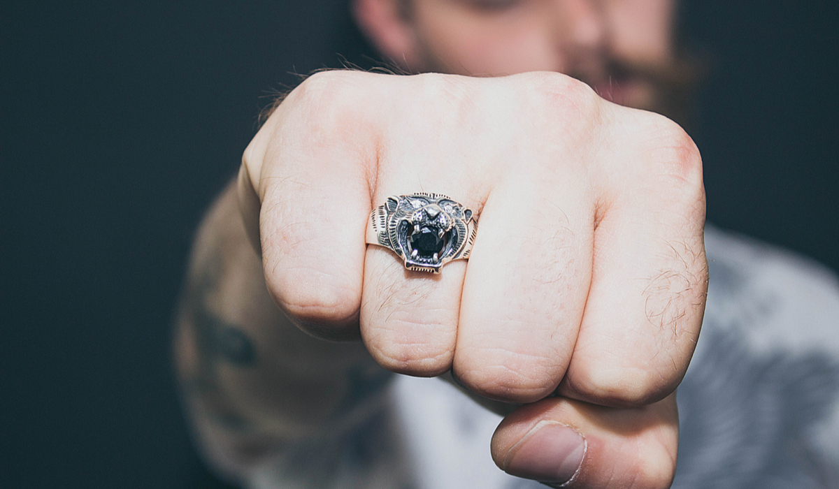 メンズ　リング