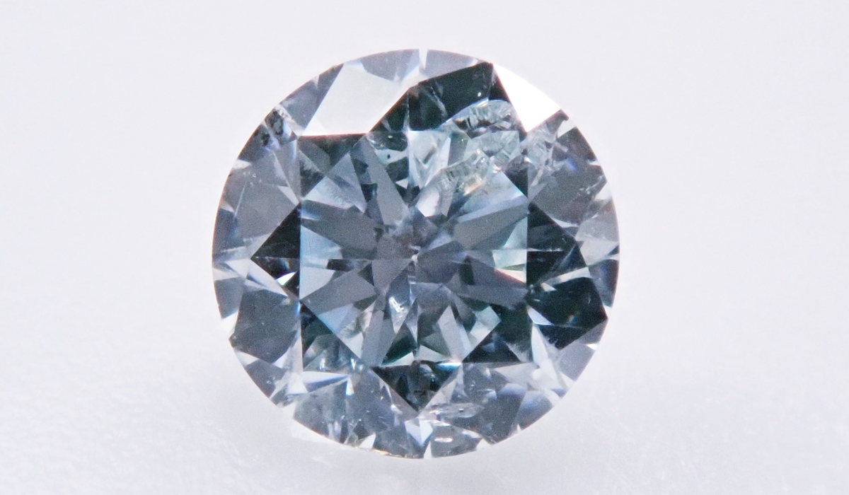 ラウンドブリリアントカット　ブルーダイヤモンド　ルース