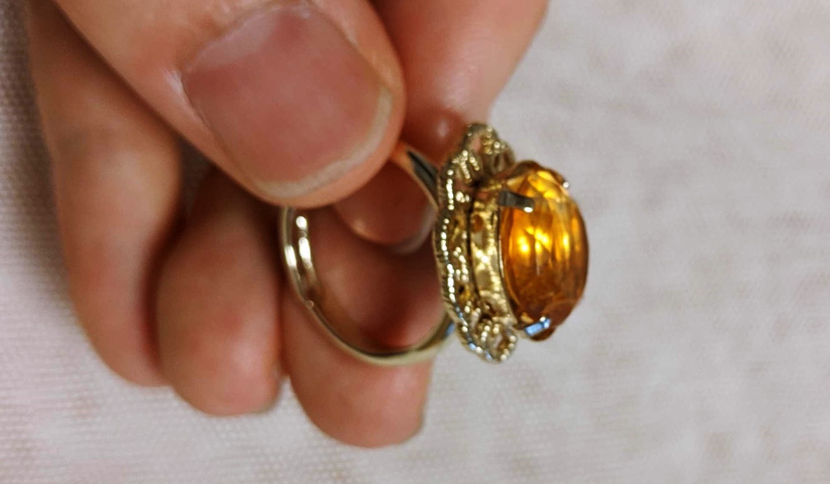 リング台に接着2