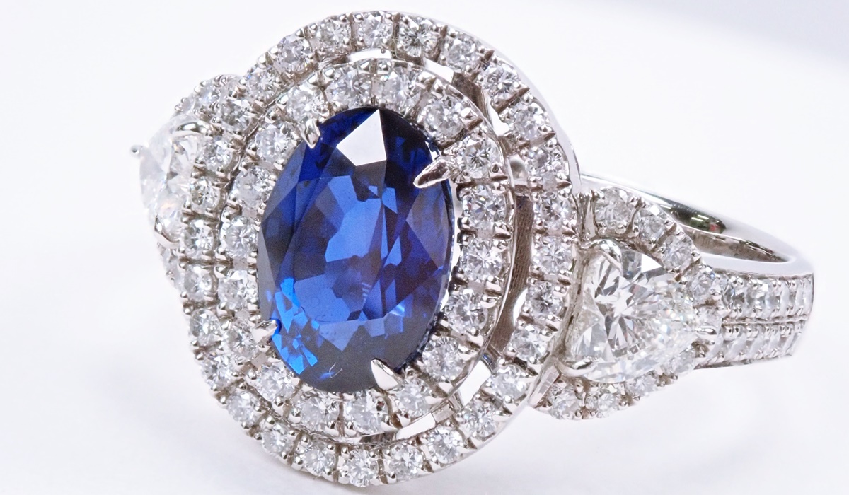 ミャンマー産　ビルマ産　サファイア　リング