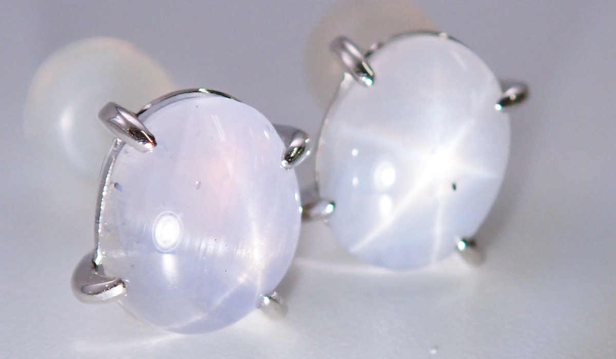 スターサファイア　ピアス