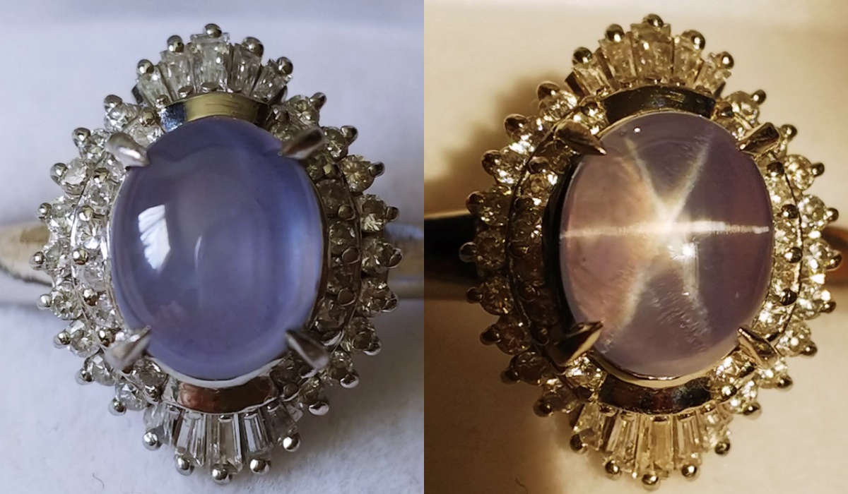 スターサファイア　リング