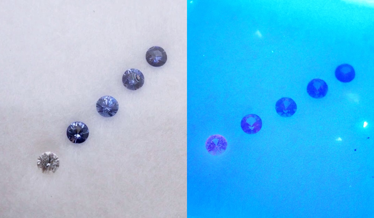 ベニトアイト　蛍光性